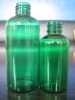 60ml/100ml clear green cosmetic PET bottle