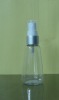 60ml clear conical pet bottle with the aluminum mist sprayer