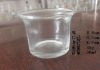 60ml transparent  glass candle holder