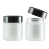 65ML Frosted glass cosmetic jar and lids