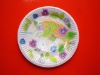 7" paper plates with printing