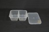 750 Dual Compartment Disposable and Microwaveable PP Food Container