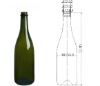 750ML Champagne Glass Bottle