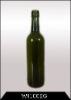 750ML Dark green glass wine bottle