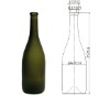 750ML Glass Wine Bottle