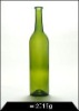 750ML green wine bottle