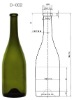 750ml Burgundy glass wine bottle (R-D002)