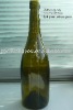 750ml antique green glass bottle / screw top wine bottle / Burgundy glass wine bottle(sc-057)