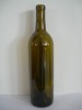 750ml antique green round claret glass wine bottle