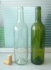 750ml clear and dark green wine bottle/Bordeaux glass wine bottle(sc-010)