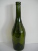 750ml dark green glass burgundy bottles