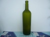 750ml dark green wine glass bottle with frosting (R-W133)