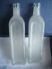 750ml frost glass vodka bottle with metal lid