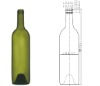 750ml glass botttle for red wine