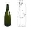 750ml glass champagne bottle HT1009