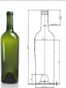 750ml glass dark green bordeaux bottle