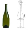 750ml glass wine bottle HT1053