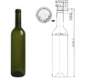 750ml green champagne bottle 2