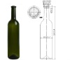 750ml green champagne bottle 4