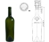 750ml green champagne bottle 6