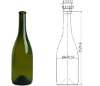 750ml green champagne bottle 8