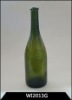 750ml green glass wine bottle