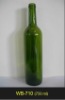 750ml red wine glass bottle