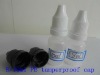 8/10ml white/black tamperproof caps Plastic medicine dropper bottle