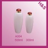 800ml 500ml 300ml new white oval PE shampoo bottle