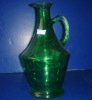 800ml green bottle with handle   Cooking oil glass bottle with handle