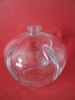 80ml crimp neck apple shaped clear glass perfume bottle