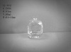 80ml perfume empty clear glass bottle