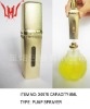 8ML Golden Luxurious Refillable Atomizer Bottle, Aluminum Sprayer Bottle,Travo Perfume Bottle