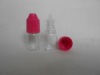 8ML PET Ear Drop Plastic VIALS with Red Childproof cap