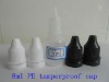 8ML white/black tamperproof plastic caps Plastic medicine dropper bottle