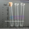 8ml clear oval glass corked bottles,manufacturer