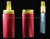 8ml refilable metal atomizer with gold decoration