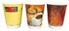 8oz compostable double wall paper cup for hot drinks