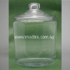 9 Litre Clear Round Glass Jar with Glass Cover