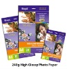 A4/letter size professional premium high glossy RC inkjet photo paper 240g printed by dye&pigment ink,20 sheets one pack