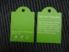 Accept customised design garment hangtag