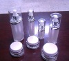 Acrylic Oval Lotion Bottle With Clear Overcap