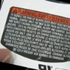 Adhesive Charger Label/Sticker-for BLACK&DECKER(UNIC-BL042)