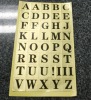 Adhesive letter stickers , labels