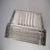 Airline meal aluminium foil container