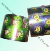 Aluminum foil wrapper for coin chocolate in colorful design