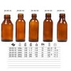 Amber chemical medicine bottle