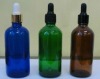 Amber, green, blue drop dispensing bottle for essence oil