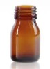 Amber medicine bottle with standard size