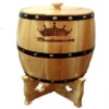 Archaistic Wooden Beer Barrel
